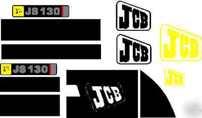 Case cat deere hitachi ihi jcb komatsu excavator decals