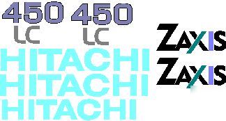 Case cat deere hitachi ihi jcb komatsu excavator decals