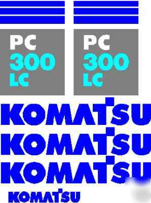 Case cat deere hitachi ihi jcb komatsu excavator decals