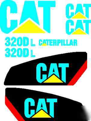 Case cat deere hitachi ihi jcb komatsu excavator decals