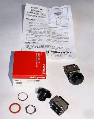 Honeywell push button panel mt microswitch sealed dpdt
