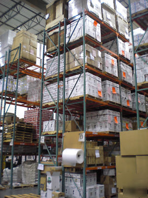 Interlake structural pallet rack 24' tall 42