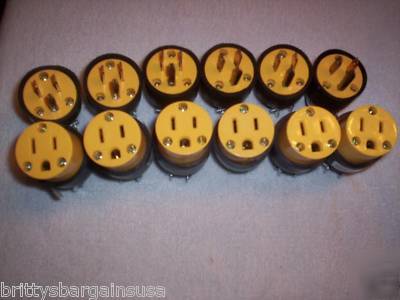 New 24 electrical plugs male female 15 amp wholesale 