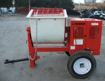 New essick mortar mixer 8 hp honda engine 7 cu. ft poly