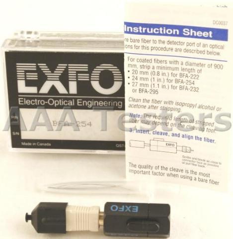 New exfo bfa-254 bare fiber adapter sm mm sc connector 