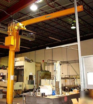 1/2 ton capacity spanco free standing jib crane ('98)