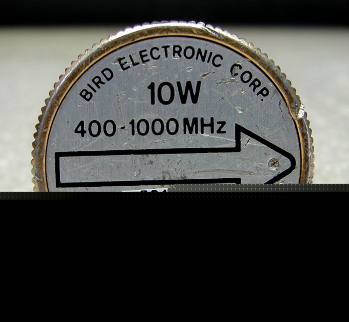Bird 10 watt slug for rf power meters .4-1GHZ 10E
