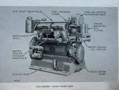 Caterpillar cat D375 & D364 engine operator's manual