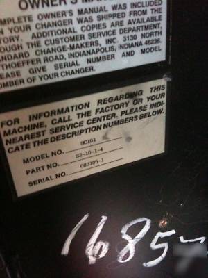 Change machine standard change-maker SC101 bill changer