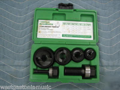 Greenlee 7235BB slug-buster knock out punch set unused