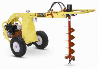 Ground hog post hole digger with honda engine hd-99-h