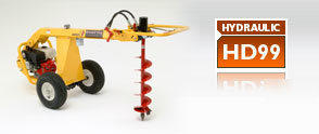 Ground hog post hole digger with honda engine hd-99-h
