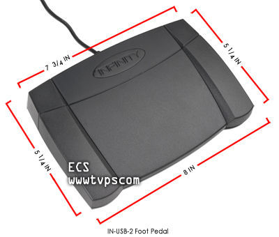 In-usb-2 inusb infinity computer foot pedal transcriber