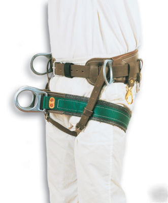 New buckingham modular climbing saddle w/two d rings