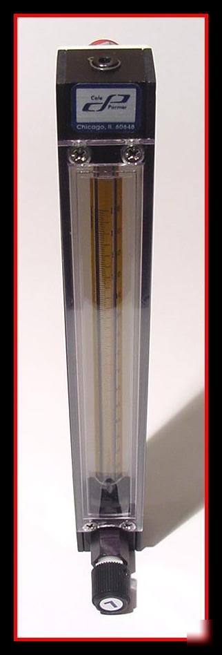 New cole-parmer adjustable rate flowmeter flow meter