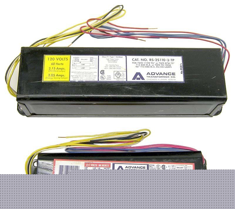 New lot 2 advance v-2S40 rs-2S110 ballast rapid start / 