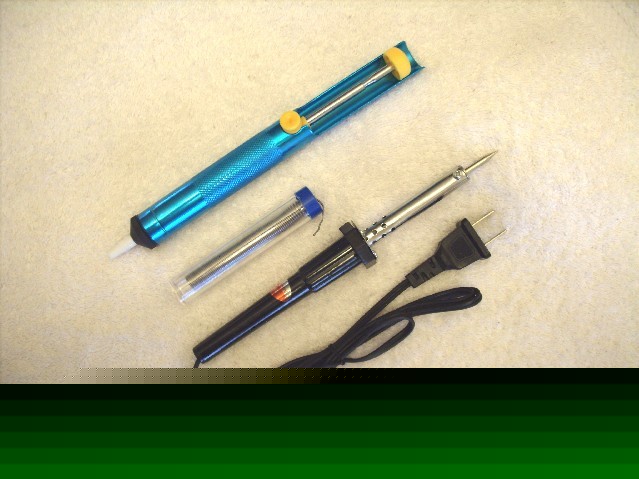 Soldering kit,40W iron, solder, desoldering pump,sucker