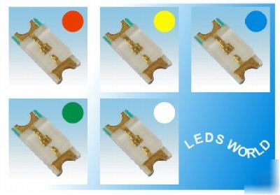 20 x 1206 smd led red,yellow,white,blue,green 