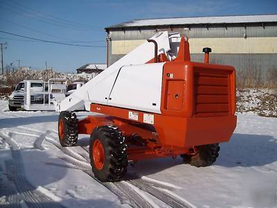 2004 snorkel TB60 4X4 boomlift dual fuel 110 generator