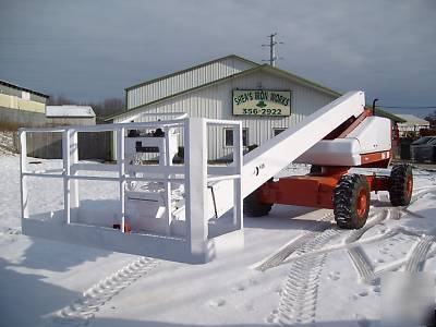 2004 snorkel TB60 4X4 boomlift dual fuel 110 generator
