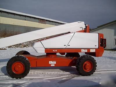 2004 snorkel TB60 4X4 boomlift dual fuel 110 generator