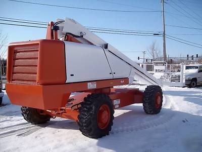 2004 snorkel TB60 4X4 boomlift dual fuel 110 generator