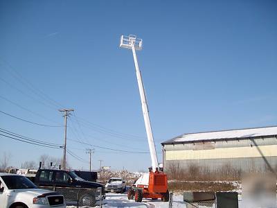2004 snorkel TB60 4X4 boomlift dual fuel 110 generator