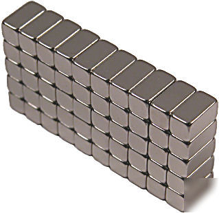 50 neodymium magnets 1/4 x 1/8' x 1/8 inch block N48 