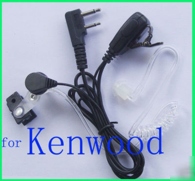 Acoustic tube earphone mic for kenwood puxing linton...