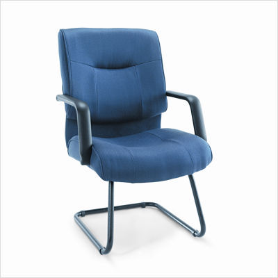 Alera stratus series guest chair, blue fabric
