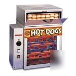Apw wyott DR2A| rotisserie type hot dog broiler w/ bun