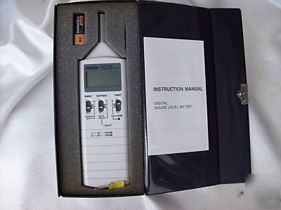 Digital sound meter extech 407735 in case with manual 