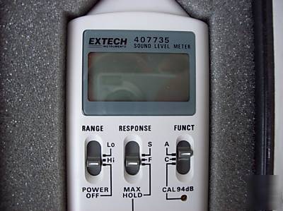 Digital sound meter extech 407735 in case with manual 