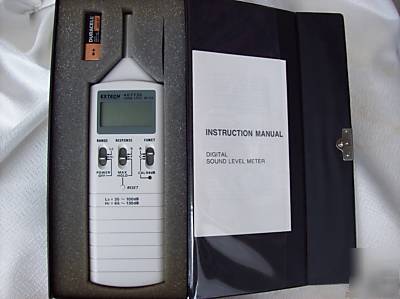 Digital sound meter extech 407735 in case with manual 