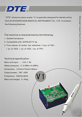 Dte ultrasonic piezo scaler for dental unit V1