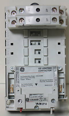 Ge 4-pole expandable lighting contactor CR460B/120 coil