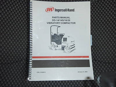 Ingersoll rand dd-14/14S/16/20 compactor parts manual