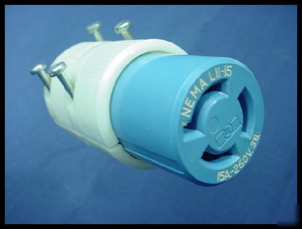Leviton L11-15 locking connector plug 15A 250V 3Ã¸