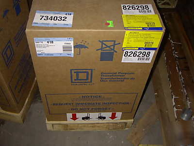 New 30 kva square d transformer # 30T3HCU 480/208-120 