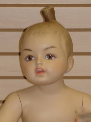 New brand flesh tone 4 boy toddler mannequin baby 1-4