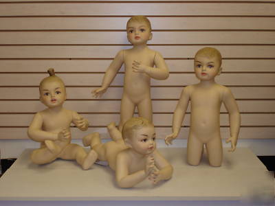 New brand flesh tone 4 boy toddler mannequin baby 1-4