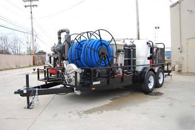 2 mobile pressure washers, water recovery and recycling