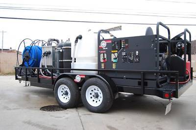 2 mobile pressure washers, water recovery and recycling