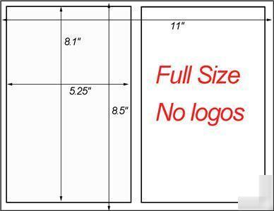 200 blank white shipping labels for usps/ups 8.1 x 5.25