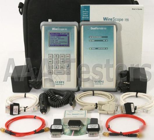 Agilent wirescope 155 CAT5E multimode fiber certifier