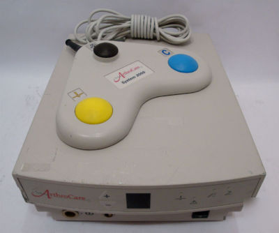 Arthro care console and foot pedal with attachments
