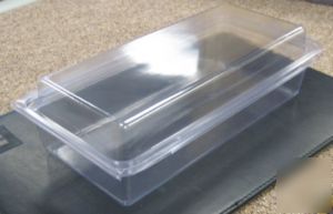 Clear clamshell plastic boxes #504 10.750