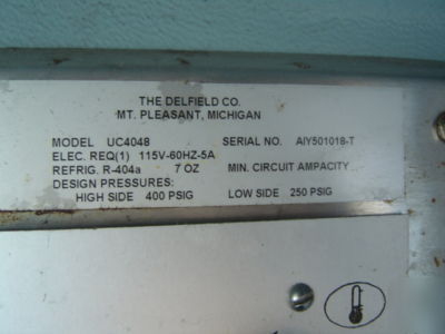 Delfield refrigerator UC4048