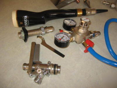 Guinness kegerator equipment w/ genuine guinness tap 