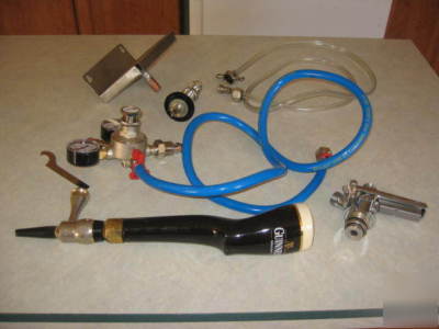 Guinness kegerator equipment w/ genuine guinness tap 